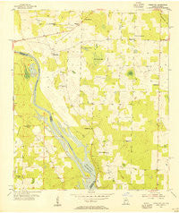Steam Mill Georgia Historical topographic map, 1:24000 scale, 7.5 X 7.5 Minute, Year 1954