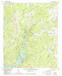 Stewart Georgia Historical topographic map, 1:24000 scale, 7.5 X 7.5 Minute, Year 1964