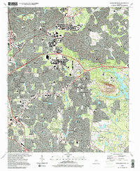 Stone Mountain Georgia Historical topographic map, 1:24000 scale, 7.5 X 7.5 Minute, Year 1997