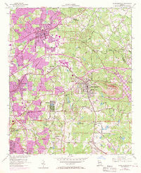 Stone Mountain Georgia Historical topographic map, 1:24000 scale, 7.5 X 7.5 Minute, Year 1956