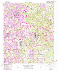 Stone Mountain Georgia Historical topographic map, 1:24000 scale, 7.5 X 7.5 Minute, Year 1956