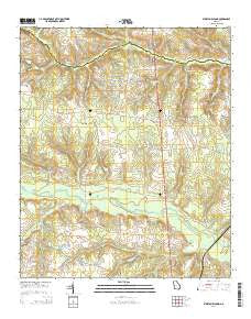 Storys Millpond Georgia Current topographic map, 1:24000 scale, 7.5 X 7.5 Minute, Year 2014