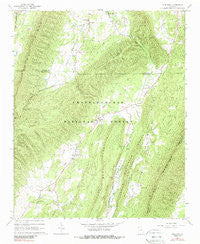 Subligna Georgia Historical topographic map, 1:24000 scale, 7.5 X 7.5 Minute, Year 1967