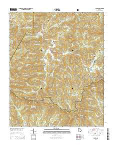 Suches Georgia Current topographic map, 1:24000 scale, 7.5 X 7.5 Minute, Year 2014