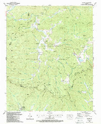 Suches Georgia Historical topographic map, 1:24000 scale, 7.5 X 7.5 Minute, Year 1988