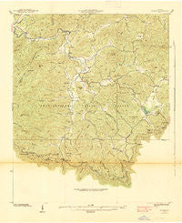 Suches Georgia Historical topographic map, 1:24000 scale, 7.5 X 7.5 Minute, Year 1938