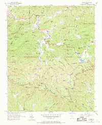 Suches Georgia Historical topographic map, 1:24000 scale, 7.5 X 7.5 Minute, Year 1950