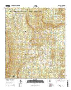 Sunset Village Georgia Current topographic map, 1:24000 scale, 7.5 X 7.5 Minute, Year 2014