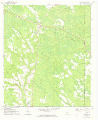 Surrency Georgia Historical topographic map, 1:24000 scale, 7.5 X 7.5 Minute, Year 1971