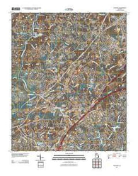 Suwanee Georgia Historical topographic map, 1:24000 scale, 7.5 X 7.5 Minute, Year 2011