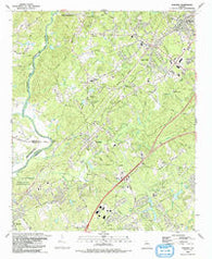 Suwanee Georgia Historical topographic map, 1:24000 scale, 7.5 X 7.5 Minute, Year 1992