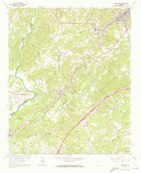 Suwanee Georgia Historical topographic map, 1:24000 scale, 7.5 X 7.5 Minute, Year 1964