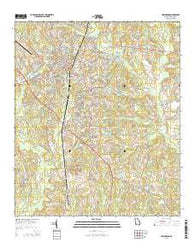 Swainsboro Georgia Current topographic map, 1:24000 scale, 7.5 X 7.5 Minute, Year 2014