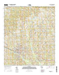 Sylvester Georgia Current topographic map, 1:24000 scale, 7.5 X 7.5 Minute, Year 2014