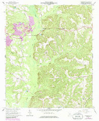 Tabernacle Georgia Historical topographic map, 1:24000 scale, 7.5 X 7.5 Minute, Year 1962