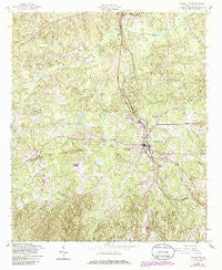 Talbotton Georgia Historical topographic map, 1:24000 scale, 7.5 X 7.5 Minute, Year 1955