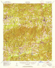Talbotton Georgia Historical topographic map, 1:62500 scale, 15 X 15 Minute, Year 1950