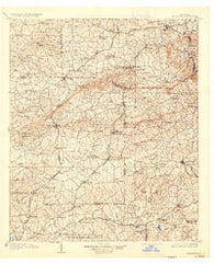 Talbotton Georgia Historical topographic map, 1:125000 scale, 30 X 30 Minute, Year 1907