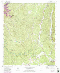 Talking Rock Georgia Historical topographic map, 1:24000 scale, 7.5 X 7.5 Minute, Year 1971