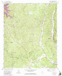 Talking Rock Georgia Historical topographic map, 1:24000 scale, 7.5 X 7.5 Minute, Year 1971