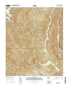 Talking Rock Georgia Current topographic map, 1:24000 scale, 7.5 X 7.5 Minute, Year 2014