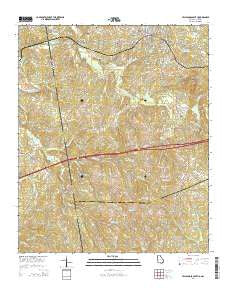 Tallapoosa South Georgia Current topographic map, 1:24000 scale, 7.5 X 7.5 Minute, Year 2014