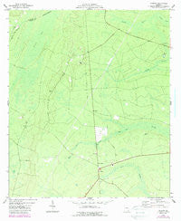 Tarboro Georgia Historical topographic map, 1:24000 scale, 7.5 X 7.5 Minute, Year 1975