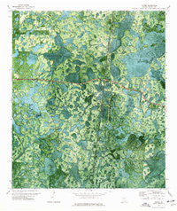 Tarver Georgia Historical topographic map, 1:24000 scale, 7.5 X 7.5 Minute, Year 1971