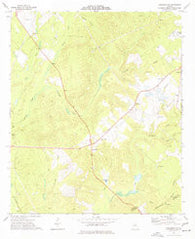 Tarversville Georgia Historical topographic map, 1:24000 scale, 7.5 X 7.5 Minute, Year 1973