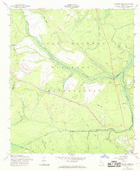 Taylors Creek Georgia Historical topographic map, 1:24000 scale, 7.5 X 7.5 Minute, Year 1958