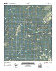 Taylors Creek Georgia Historical topographic map, 1:24000 scale, 7.5 X 7.5 Minute, Year 2011