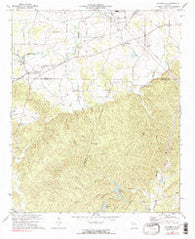 Taylorsville Georgia Historical topographic map, 1:24000 scale, 7.5 X 7.5 Minute, Year 1972