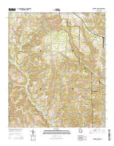 Tazewell North Georgia Current topographic map, 1:24000 scale, 7.5 X 7.5 Minute, Year 2014