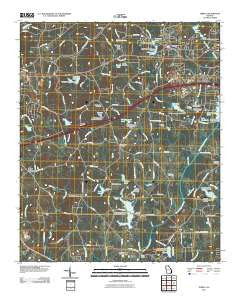 Temple Georgia Historical topographic map, 1:24000 scale, 7.5 X 7.5 Minute, Year 2011