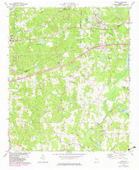 Temple Georgia Historical topographic map, 1:24000 scale, 7.5 X 7.5 Minute, Year 1973
