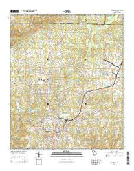 Thomaston Georgia Current topographic map, 1:24000 scale, 7.5 X 7.5 Minute, Year 2014