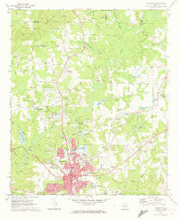 Thomaston Georgia Historical topographic map, 1:24000 scale, 7.5 X 7.5 Minute, Year 1971