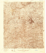 Thomaston Georgia Historical topographic map, 1:48000 scale, 15 X 15 Minute, Year 1935