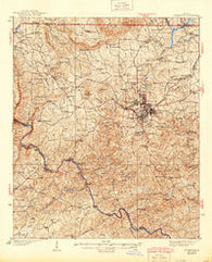 Thomaston Georgia Historical topographic map, 1:62500 scale, 15 X 15 Minute, Year 1939