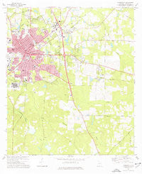 Thomasville Georgia Historical topographic map, 1:24000 scale, 7.5 X 7.5 Minute, Year 1975
