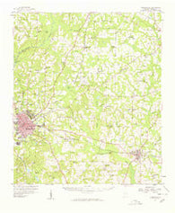 Thomasville Georgia Historical topographic map, 1:62500 scale, 15 X 15 Minute, Year 1957