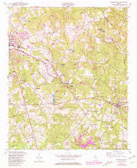Thomson East Georgia Historical topographic map, 1:24000 scale, 7.5 X 7.5 Minute, Year 1948