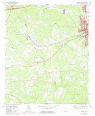 Thomson West Georgia Historical topographic map, 1:24000 scale, 7.5 X 7.5 Minute, Year 1972