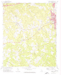 Thomson West Georgia Historical topographic map, 1:24000 scale, 7.5 X 7.5 Minute, Year 1972