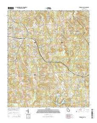 Thomson East Georgia Current topographic map, 1:24000 scale, 7.5 X 7.5 Minute, Year 2014