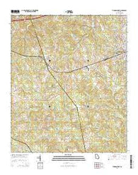 Thomson West Georgia Current topographic map, 1:24000 scale, 7.5 X 7.5 Minute, Year 2014