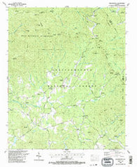 Tickanetley Georgia Historical topographic map, 1:24000 scale, 7.5 X 7.5 Minute, Year 1988