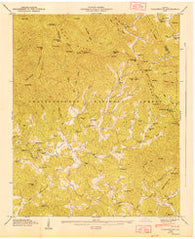 Tickanetley Georgia Historical topographic map, 1:24000 scale, 7.5 X 7.5 Minute, Year 1947