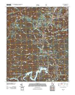 Tiger Georgia Historical topographic map, 1:24000 scale, 7.5 X 7.5 Minute, Year 2011