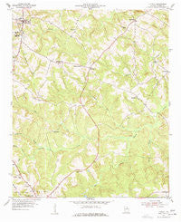 Tignall Georgia Historical topographic map, 1:24000 scale, 7.5 X 7.5 Minute, Year 1955
